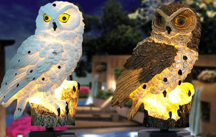 Solar Owl Garden Light Outdoor LED Lawn Lamp For Garden Decoration Waterproof Christmas Lights Outdoor Solar Lamp Post - Nioor