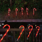 Solar Powered Cane String Lights Christmas Home Decor - Nioor