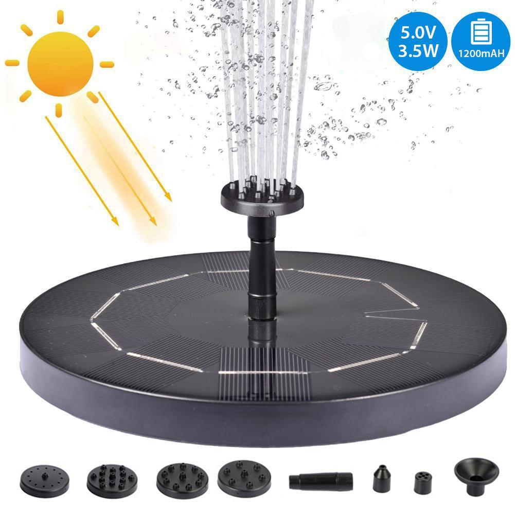 Solar Water Mercury Garden Miniature Floating Fountain - Nioor