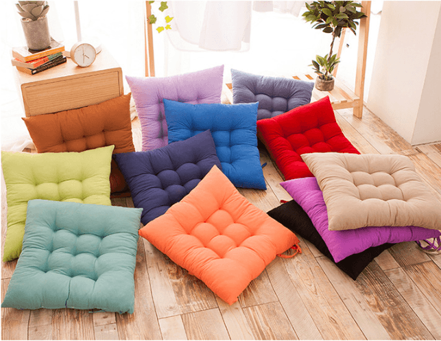 Solid Color Butt Cushion Dining Chair Cushion Seat Cushion Stool Cushion Tatami Beautiful Buttocks Cushion - Nioor