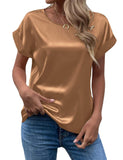 Solid Color Fashion Personalized Women's T-shirt - Nioor