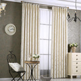 Solid Color Simple Modern Light Luxury Living Room Chenille Blackout Curtains - Nioor