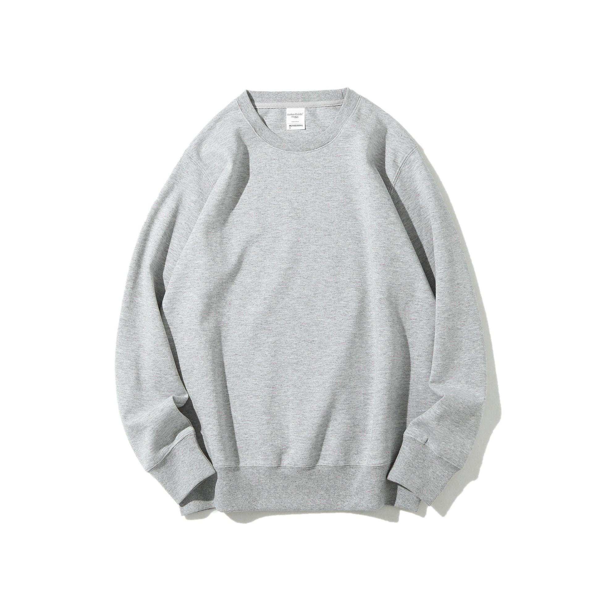 Solid Healthy Round Neck Sweater Long Sleeve - Nioor