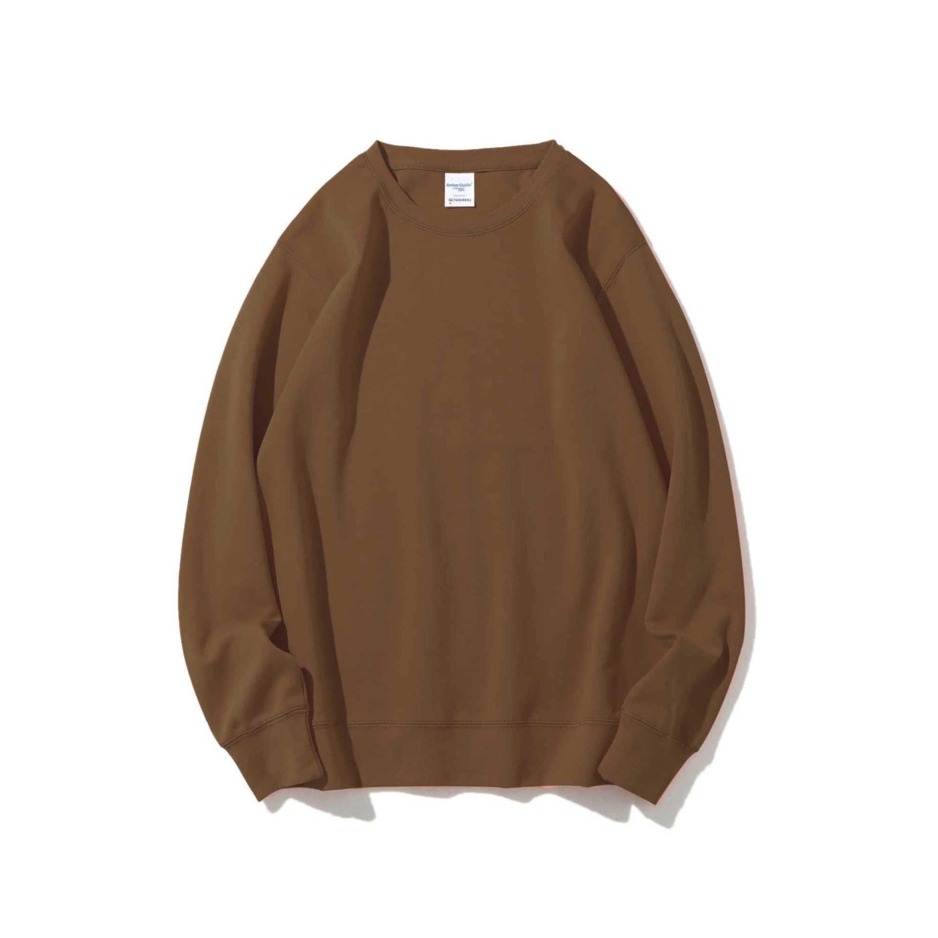 Solid Healthy Round Neck Sweater Long Sleeve - Nioor