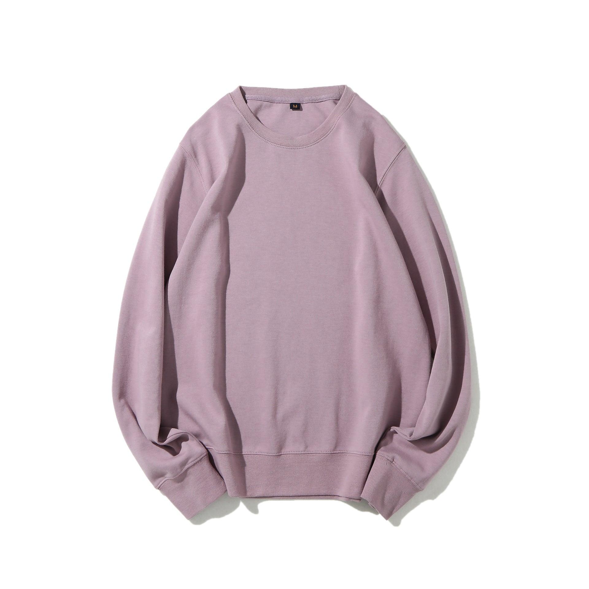 Solid Healthy Round Neck Sweater Long Sleeve - Nioor