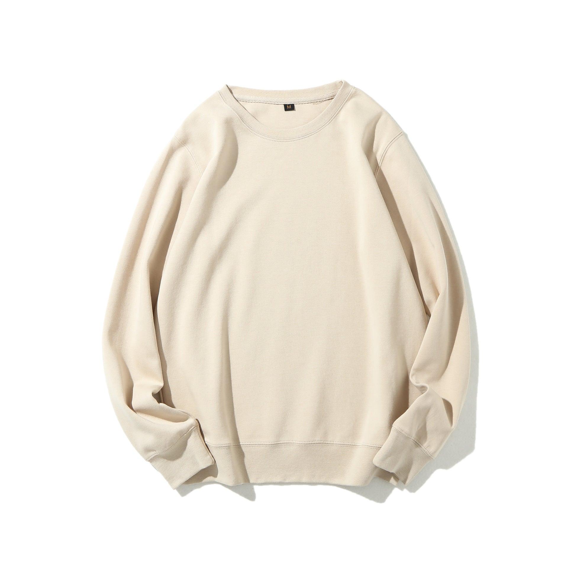 Solid Healthy Round Neck Sweater Long Sleeve - Nioor