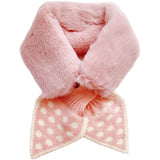 South Korea Plush Polka Dot Bow Tie Scarf Winter Winter - Nioor