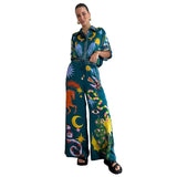 Southeast Asian Style Printed Leisure Suit Two Pieces - Nioor