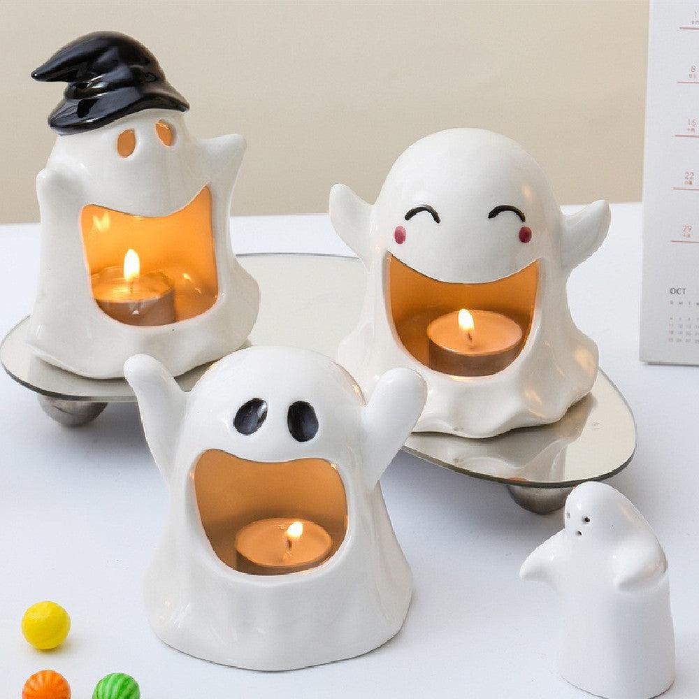 Special Halloween Ghost Festival Ceramic Craft Ornaments - Nioor