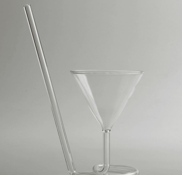 Spiral Cocktail Glass Revolving Martini Creative Long Tail Cocktail Straw Wine Glass For Bar Party Supply Barware - Nioor