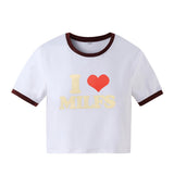 Spring And Summer New Letter Printing Short Short Sleeve T-shirt - Nioor