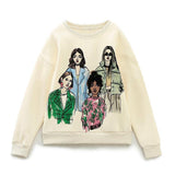 Spring New Women's All-match Embroidered Pullover - Nioor