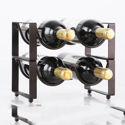 Stackable Wine Bracket Ornaments Wine Bottle Rack Wine Cabinet Wine Display Shelf Fashion - Nioor