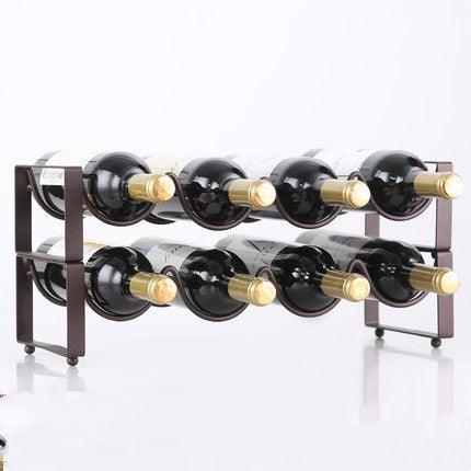 Stackable Wine Bracket Ornaments Wine Bottle Rack Wine Cabinet Wine Display Shelf Fashion - Nioor