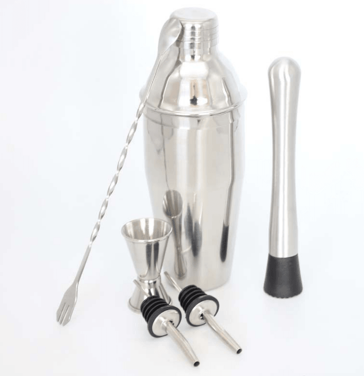 Stainless Steel Cocktail Shaker Ice Bucket Six-piece Set - Nioor