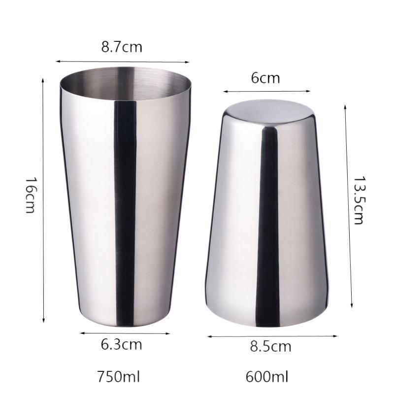 Stainless Steel Cocktail Shaker Ice Bucket Six-piece Set - Nioor