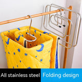 Stainless Steel Spiral Multi-functional Windproof Rotating Clothes Hanger - Nioor