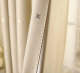 Star print perforated finished curtain - Nioor