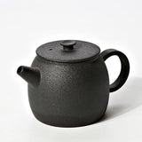 Stoneware teapot black pottery ceramic single pot - Nioor