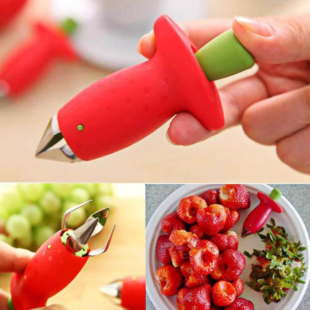 Strawberry Huller Creative Fruit Leaf Remover Kitchen Gadget - Nioor