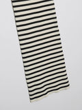 Striped Sling Straight Knitted Dress Suit - Nioor