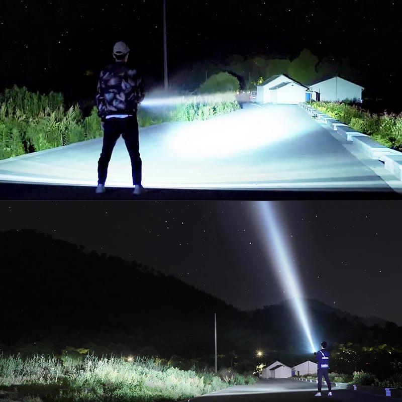 Strong Flashlight Focusing Led Flash Light Rechargeable Super Bright LED Outdoor Xenon Lamp - Nioor