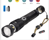 Strong Light Flashlight, Rechargeable, Zoom Power Display, Outdoor Super Bright And Portable - Nioor