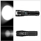 Strong Light Flashlight, Rechargeable, Zoom Power Display, Outdoor Super Bright And Portable - Nioor