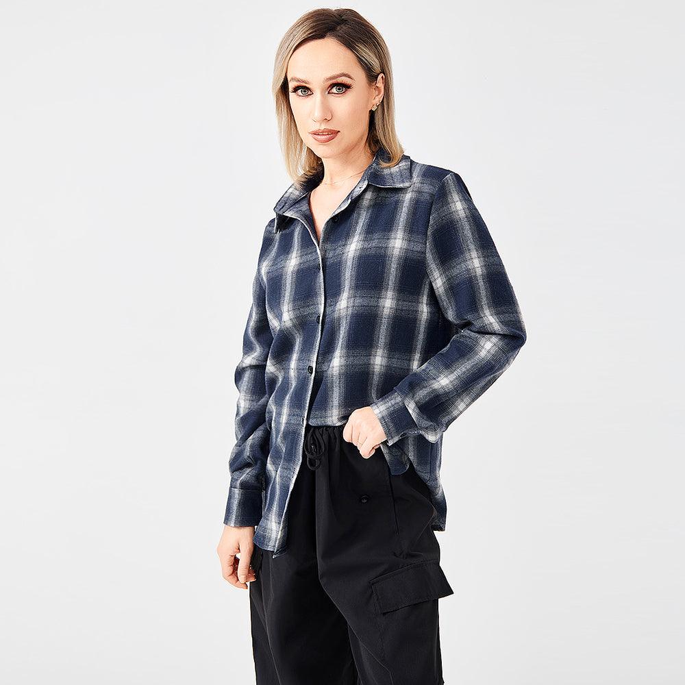 Stylish Plaid Shirt With Everything - Nioor