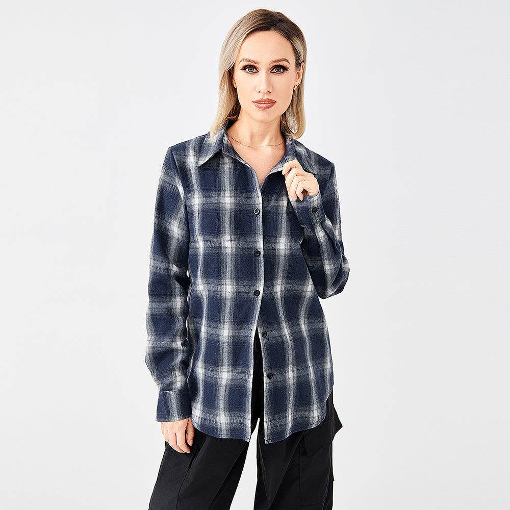 Stylish Plaid Shirt With Everything - Nioor