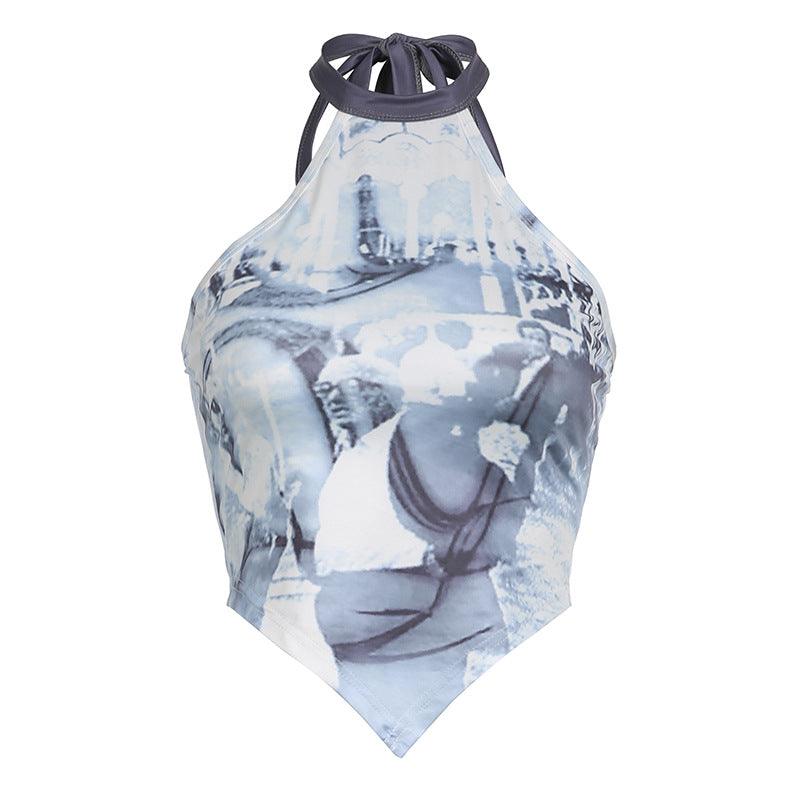 Summer Cool Printed Irregular Slim-fit Suspenders - Nioor