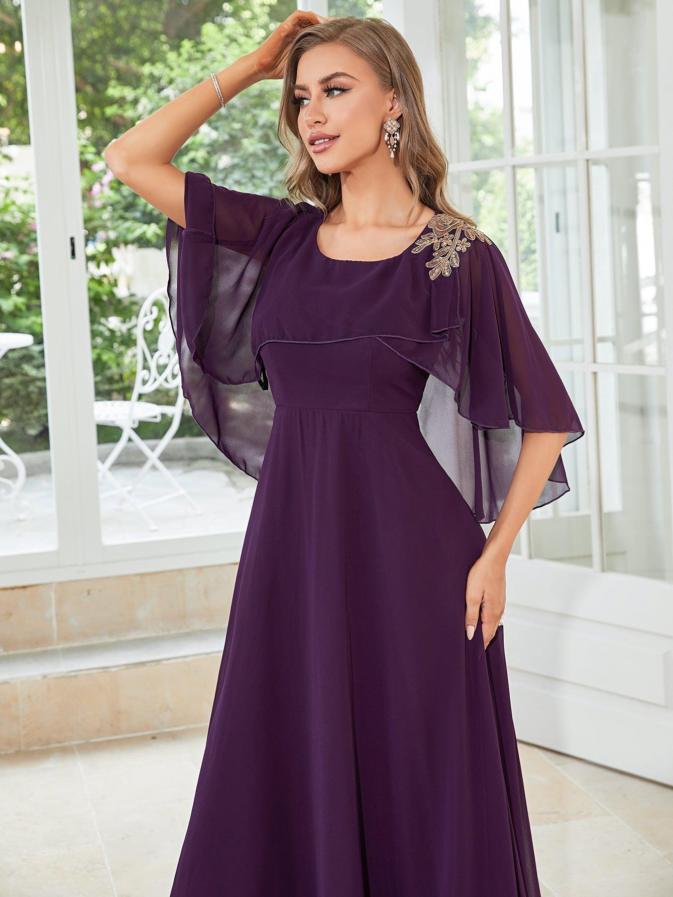 Summer Dress Women's Loose Slim Bridesmaid Dress Daily Party Chiffon - Nioor