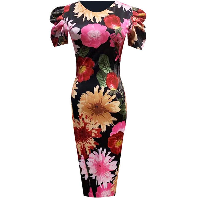 Summer New Women's Slim Fit Slimming Floral Skirt - Nioor