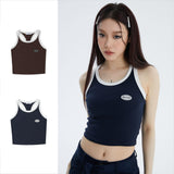 Summer Women's Niche Cropped Street Vest T-shirt - Nioor