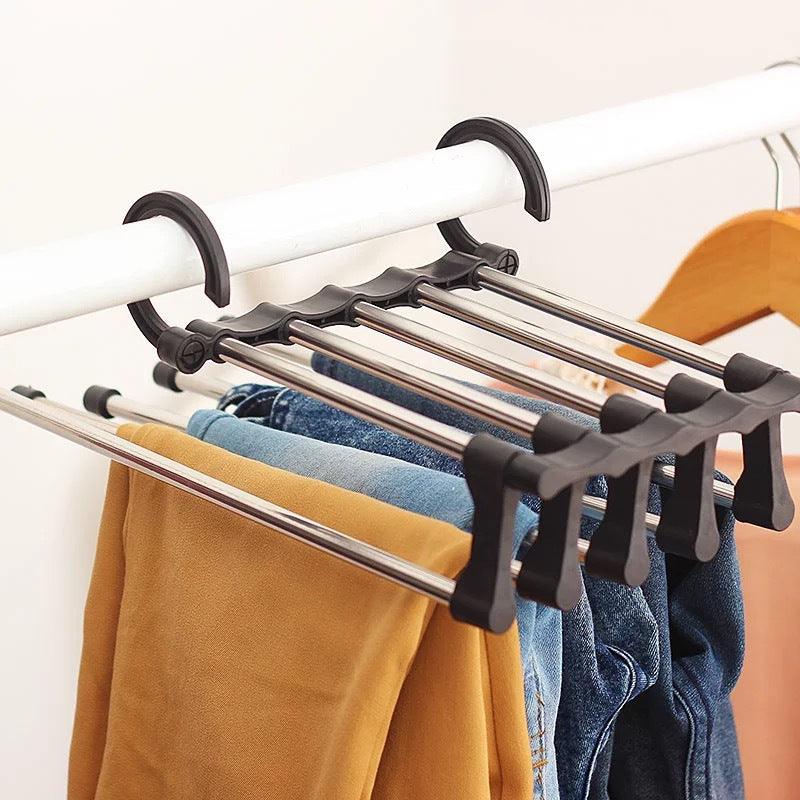 Telescopic Folding Multifunctional Pants Rack Pants Hanger Household - Nioor