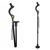 Telescopic Stick Stool Folding Handle Walking Stick - Nioor