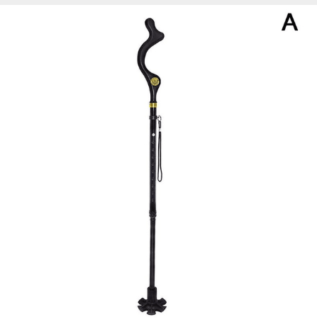 Telescopic Stick Stool Folding Handle Walking Stick - Nioor