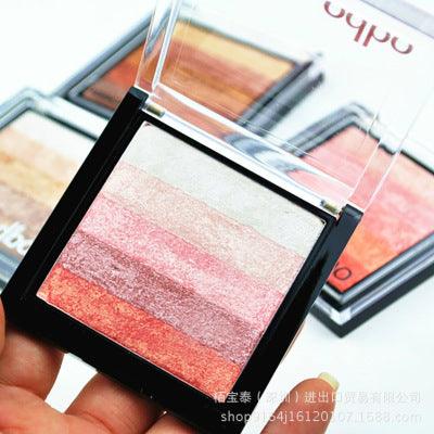 Thailand odbozisa five color gradient palette bronzing not dizzydo peach Eyeshadow makeup female nude make-up makeup - Nioor