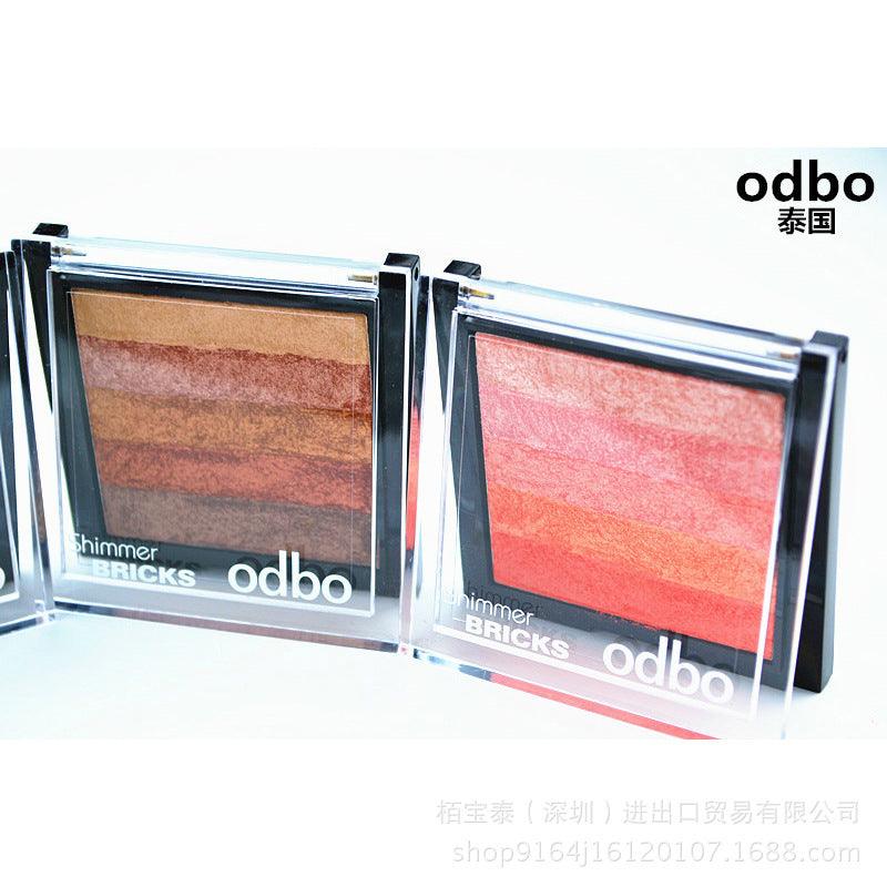 Thailand odbozisa five color gradient palette bronzing not dizzydo peach Eyeshadow makeup female nude make-up makeup - Nioor