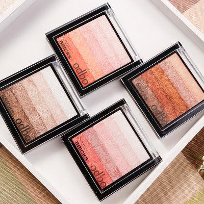 Thailand odbozisa five color gradient palette bronzing not dizzydo peach Eyeshadow makeup female nude make-up makeup - Nioor