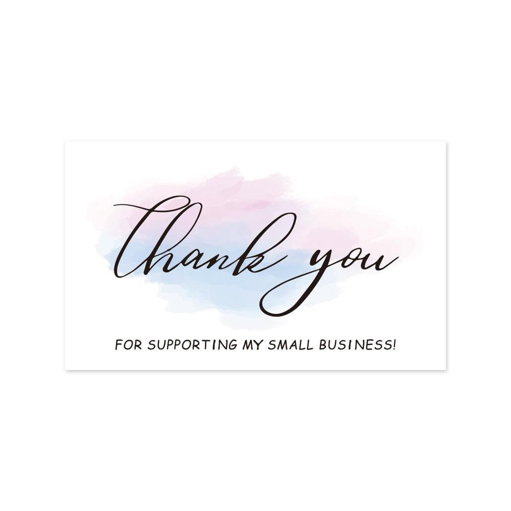 Thank You Card Coated Paper Card - Nioor