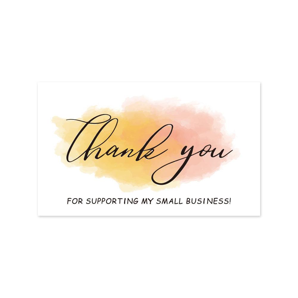 Thank You Card Coated Paper Card - Nioor