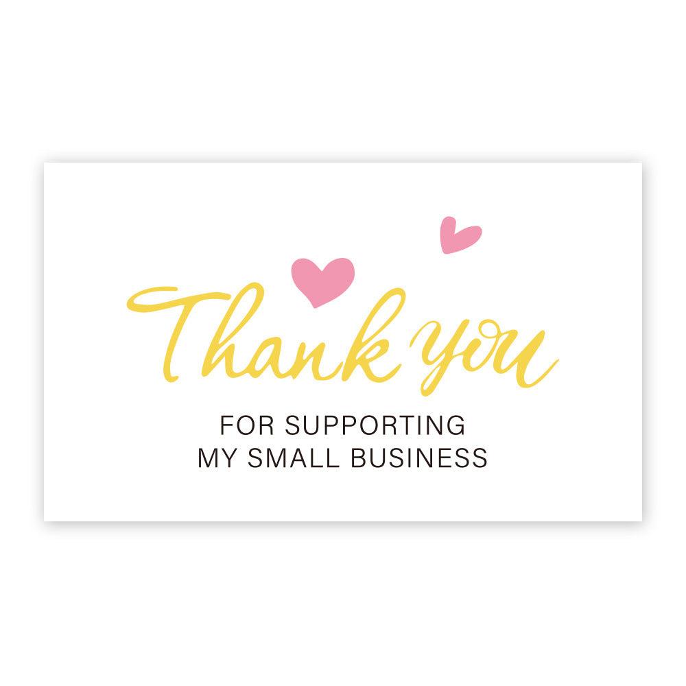 Thank You Card Coated Paper Card - Nioor