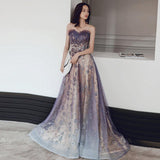 The Banquet Evening Dress Is Purple Dreamy And Long - Nioor