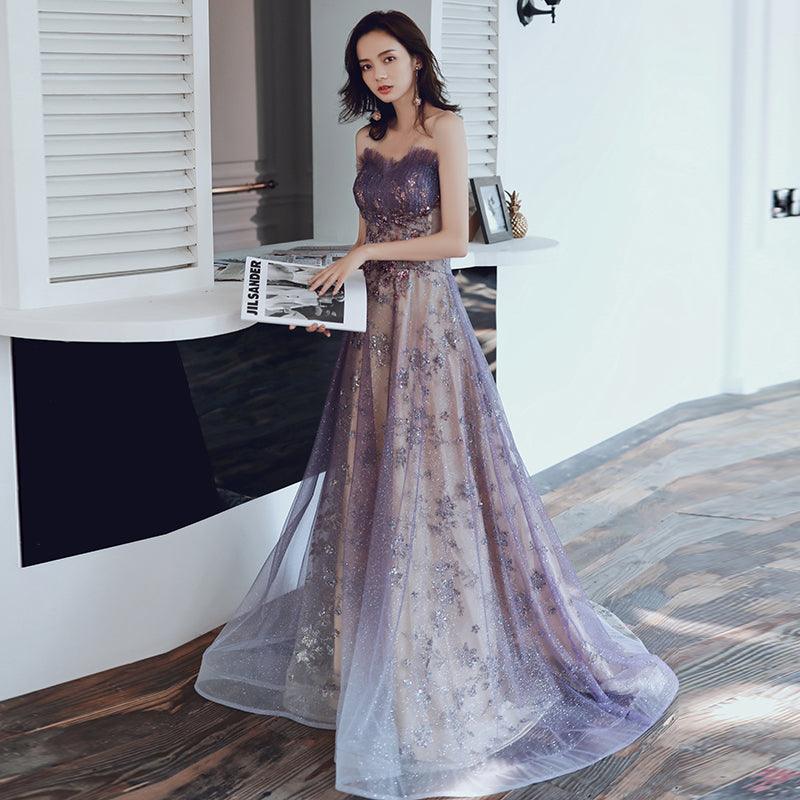 The Banquet Evening Dress Is Purple Dreamy And Long - Nioor