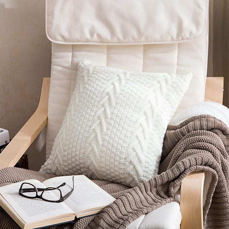 Thick wool knitted pillowcase - Nioor