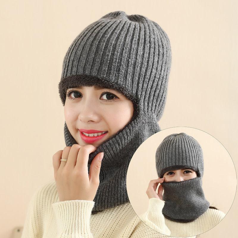 Thickened warm knitted woolen hat - Nioor