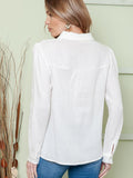 Thin Simple All-match Solid Color Long Sleeve Shirt - Nioor