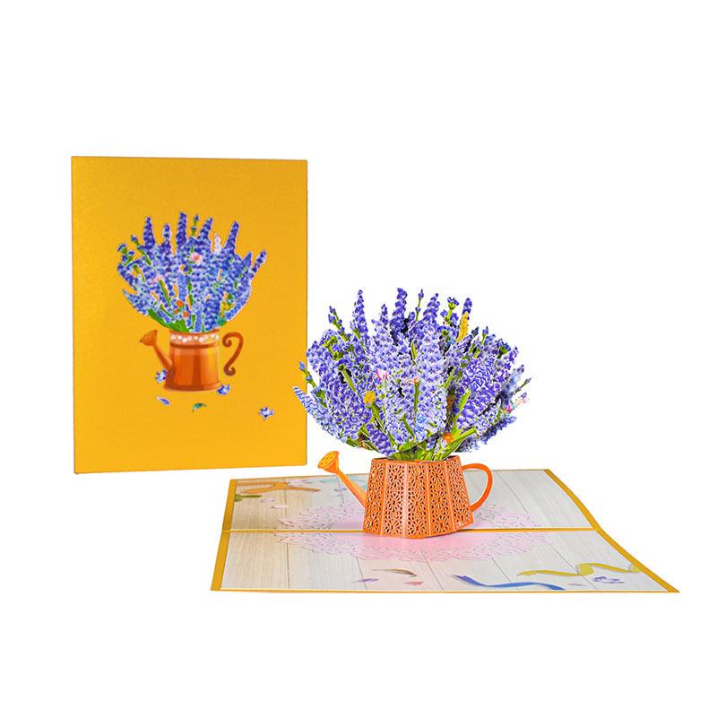 Three-dimensional Greeting Card Hand-carved Paper Blessing Card - Nioor