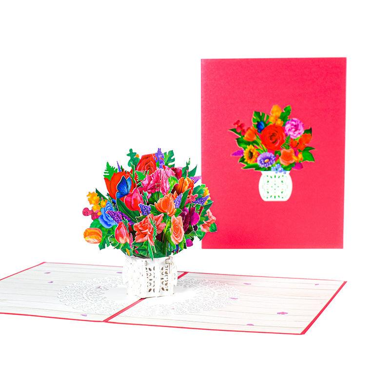 Three-dimensional Greeting Card Hand-carved Paper Blessing Card - Nioor